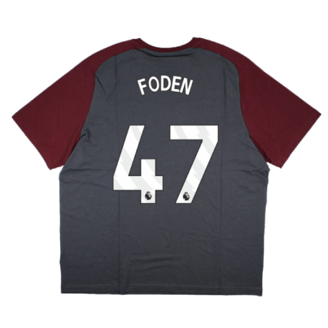 2023-2024 Man City Casuals Tee (Grey) (FODEN 47)