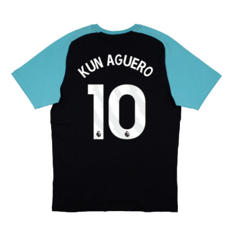 2023-2024 Man City Casuals Tee (Navy) (KUN AGUERO 10)