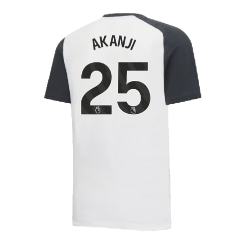 2023-2024 Man City Casuals Tee (White) (AKANJI 25)