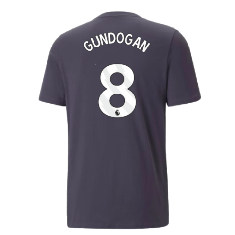 2023-2024 Man City FtblCore AOP Tee (Dark Navy) (GUNDOGAN 8)