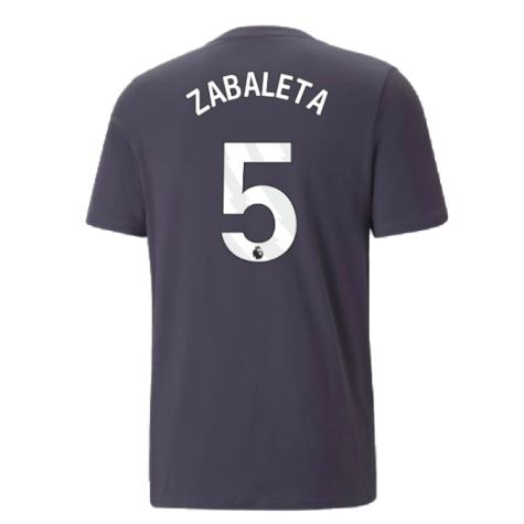 2023-2024 Man City FtblCore AOP Tee (Dark Navy) (ZABALETA 5)