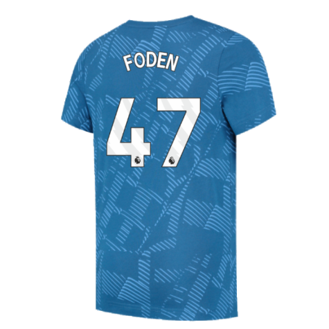 2023-2024 Man City FtblCore AOP Tee (Lake Blue) (FODEN 47)