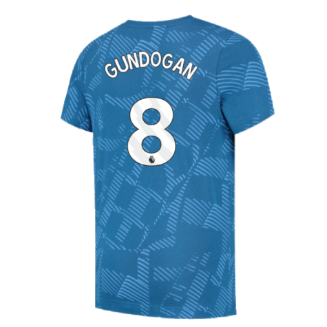 2023-2024 Man City FtblCore AOP Tee (Lake Blue) (GUNDOGAN 8)