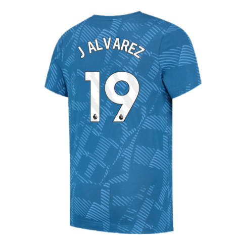 2023-2024 Man City FtblCore AOP Tee (Lake Blue) (J ALVAREZ 19)