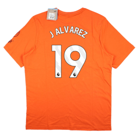 2023-2024 Man City FtblCore Graphic Tee (Cayenne Pepper) (J ALVAREZ 19)