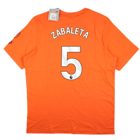 2023-2024 Man City FtblCore Graphic Tee (Cayenne Pepper) (ZABALETA 5)