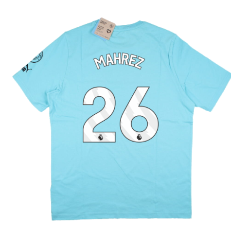 2023-2024 Man City FtblCore Graphic Tee (Hero Blue) (MAHREZ 26)