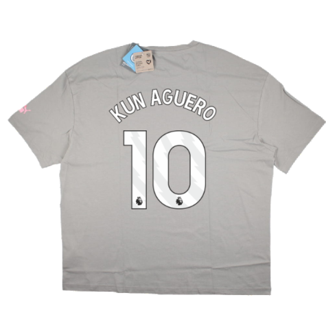 2023-2024 Man City FtblCulture Tee (Smokey Grey) (KUN AGUERO 10)