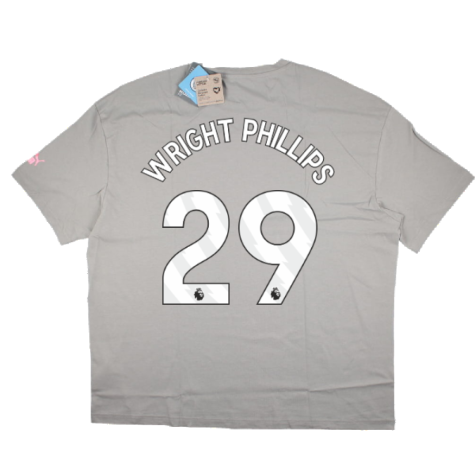 2023-2024 Man City FtblCulture Tee (Smokey Grey) (WRIGHT PHILLIPS 29)