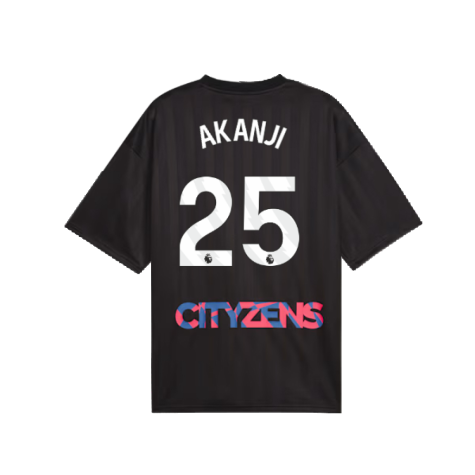 2023-2024 Man City FtblNrgy Jersey (Black) (AKANJI 25)