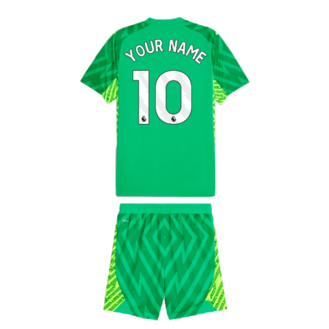 2023-2024 Man City Goalkeeper Mini Kit (Green) (Your Name)