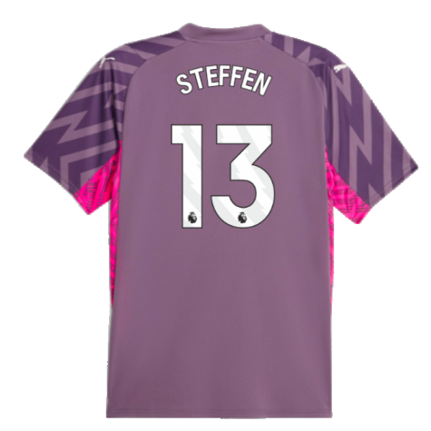 2023-2024 Man City Goalkeeper Shirt (Purple Charcoal) (Steffen 13)