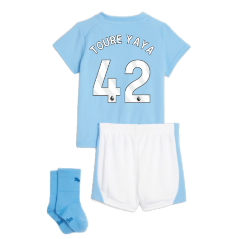 2023-2024 Man City Home Baby Kit (TOURE YAYA 42)