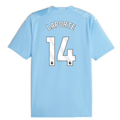 2023-2024 Man City Home Shirt (LAPORTE 14)