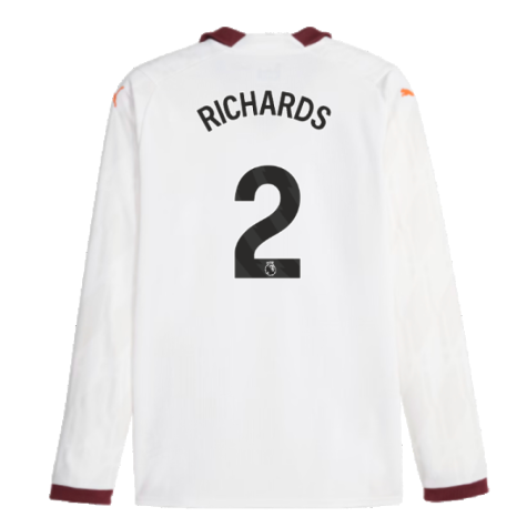 2023-2024 Man City Long Sleeve Away Shirt (RICHARDS 2)