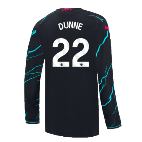 2023-2024 Man City Long Sleeve Third Shirt (Kids) (DUNNE 22)