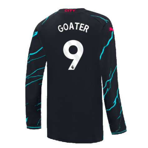 2023-2024 Man City Long Sleeve Third Shirt (Kids) (GOATER 9)