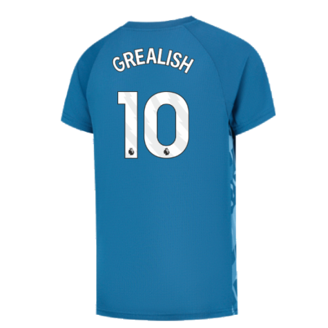 2023-2024 Man City Pre-Match Jersey (Lake Blue) - Kids (GREALISH 10)