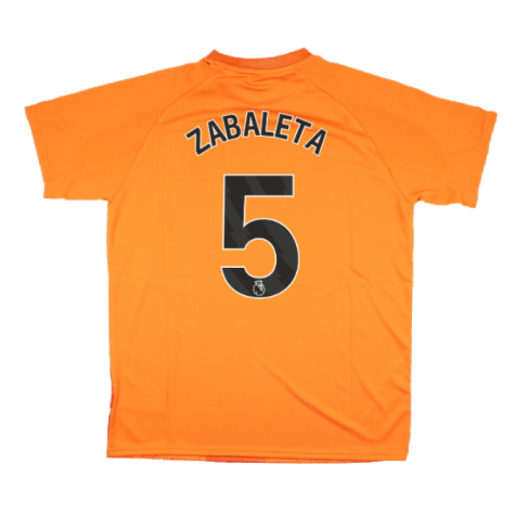 2023-2024 Man City Pre-Match Jersey (Orange) - Kids (ZABALETA 5)