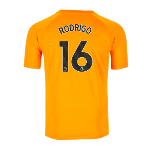 2023-2024 Man City Pre-Match Jersey (Orange) (RODRIGO 16)