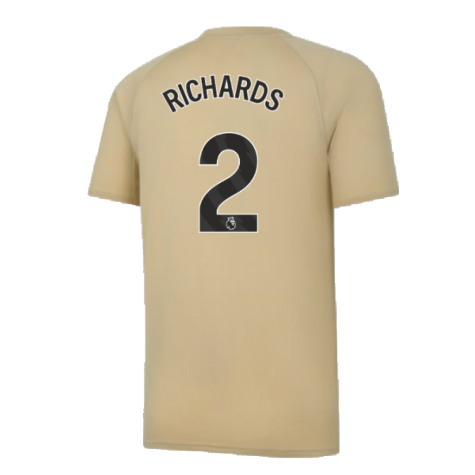 2023-2024 Man City Prematch SS Jersey (Granola) - Kids (RICHARDS 2)