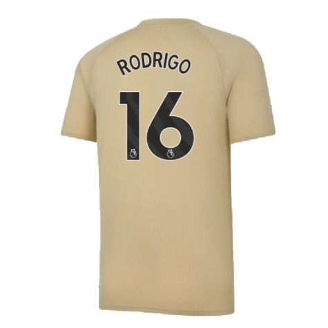 2023-2024 Man City Prematch SS Jersey (Granola) - Kids (RODRIGO 16)