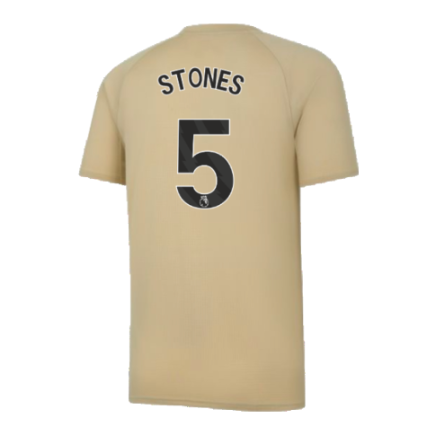 2023-2024 Man City Prematch SS Jersey (Granola) - Kids (STONES 5)