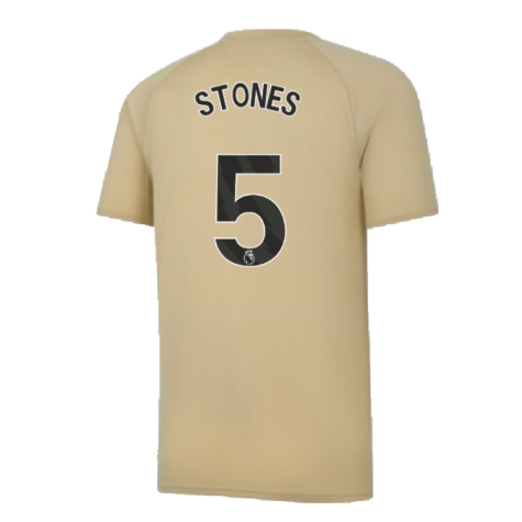 2023-2024 Man City Prematch SS Jersey (Granola) (STONES 5)