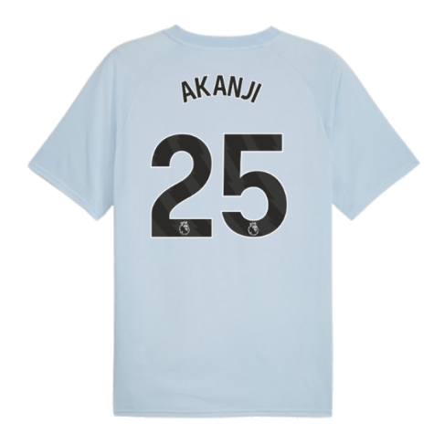 2023-2024 Man City Prematch SS Jersey (Silver Sky) (AKANJI 25)