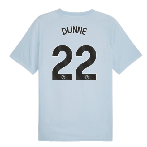 2023-2024 Man City Prematch SS Jersey (Silver Sky) - Kids (DUNNE 22)