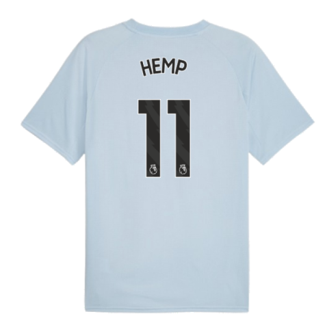 2023-2024 Man City Prematch SS Jersey (Silver Sky) - Kids (Hemp 11)