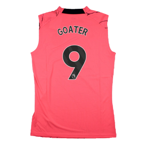 2023-2024 Man City Sleeveless Training Jersey (Sunset Glow) (GOATER 9)