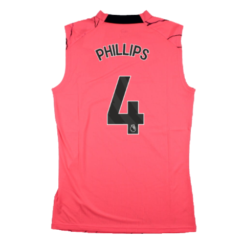 2023-2024 Man City Sleeveless Training Jersey (Sunset Glow) (PHILLIPS 4)