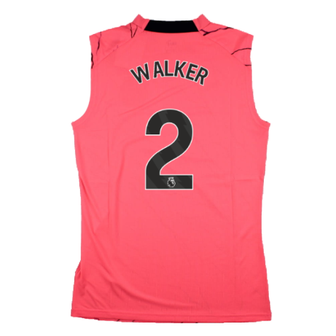 2023-2024 Man City Sleeveless Training Jersey (Sunset Glow) (WALKER 2)