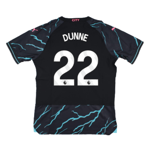 2023-2024 Man City Third Authentic Shirt (DUNNE 22)