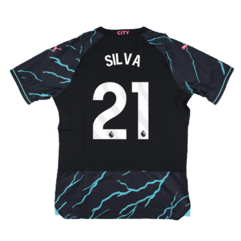 2023-2024 Man City Third Authentic Shirt (SILVA 21)