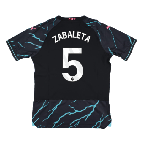 2023-2024 Man City Third Authentic Shirt (ZABALETA 5)