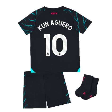 2023-2024 Man City Third Baby Kit (KUN AGUERO 10)