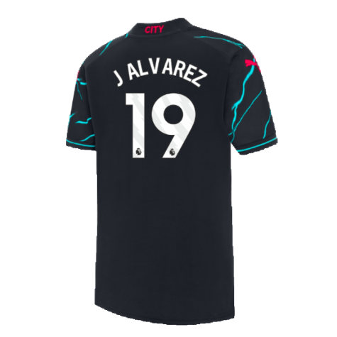 2023-2024 Man City Third Mini Kit (J ALVAREZ 19)