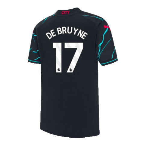 2023-2024 Man City Third Shirt (Kids) (DE BRUYNE 17)