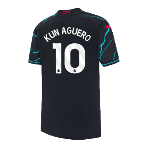 2023-2024 Man City Third Shirt (Kids) (KUN AGUERO 10)