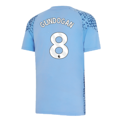 2023-2024 Man City Training Jersey (Light Blue) (GUNDOGAN 8)