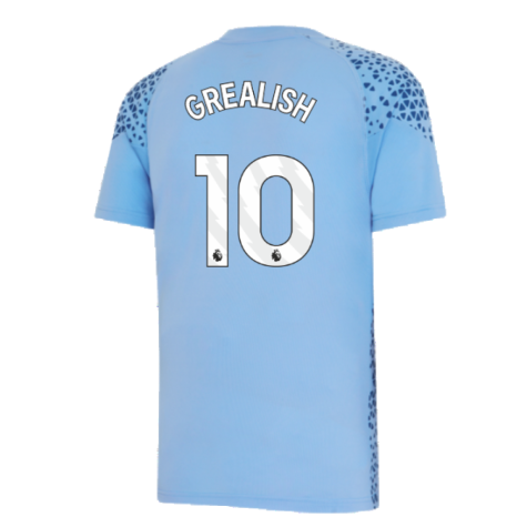 2023-2024 Man City Training Jersey (Light Blue) - Kids (GREALISH 10)