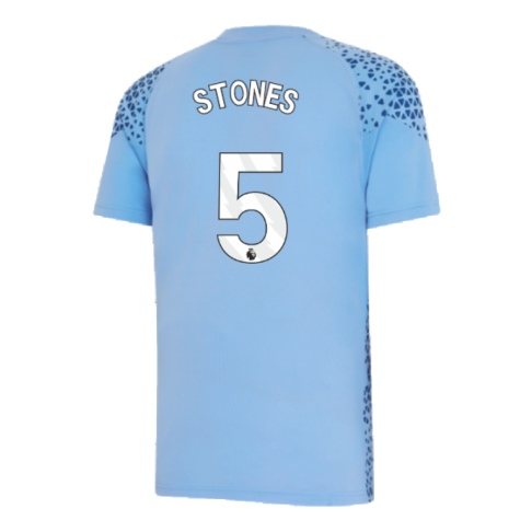 2023-2024 Man City Training Jersey (Light Blue) - Kids (STONES 5)