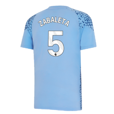 2023-2024 Man City Training Jersey (Light Blue) (ZABALETA 5)