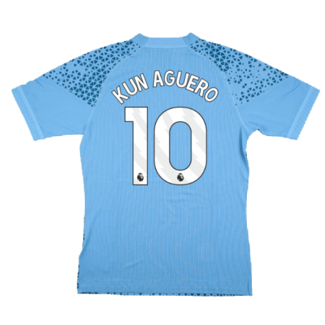 2023-2024 Man City Training Jersey Pro (Light Blue) (KUN AGUERO 10)