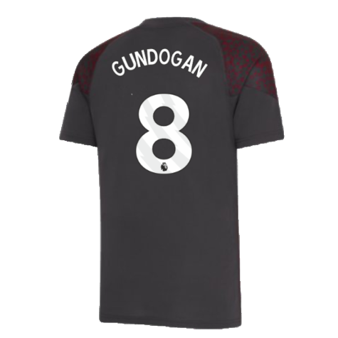 2023-2024 Man City Training Jersey (Strong Grey) (GUNDOGAN 8)