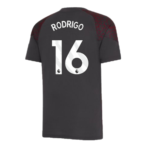 2023-2024 Man City Training Jersey (Strong Grey) (RODRIGO 16)