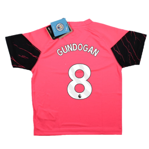 2023-2024 Man City Training Jersey (Sunset Glow) - Kids (GUNDOGAN 8)