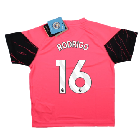 2023-2024 Man City Training Jersey (Sunset Glow) - Kids (RODRIGO 16)